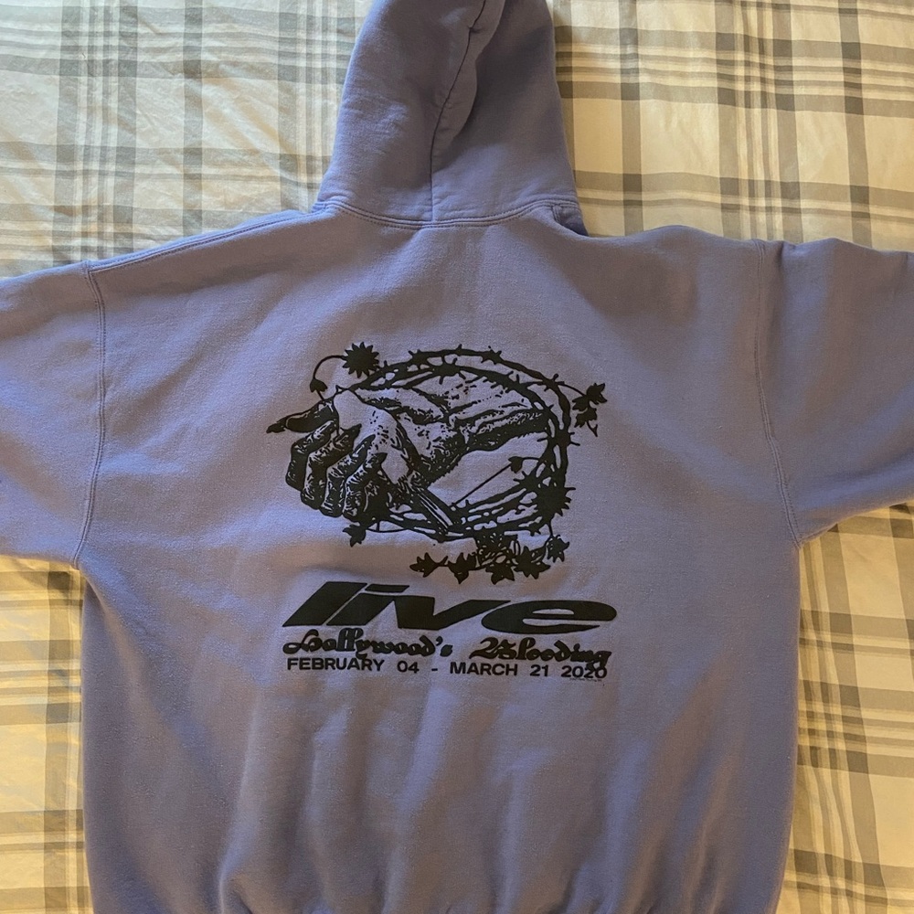 Post Malone Hollywood’s Bleeding Tour Merch Hoodie XL